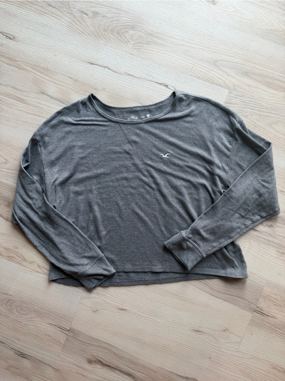 Hollister Gray Women's Crewneck Sweater